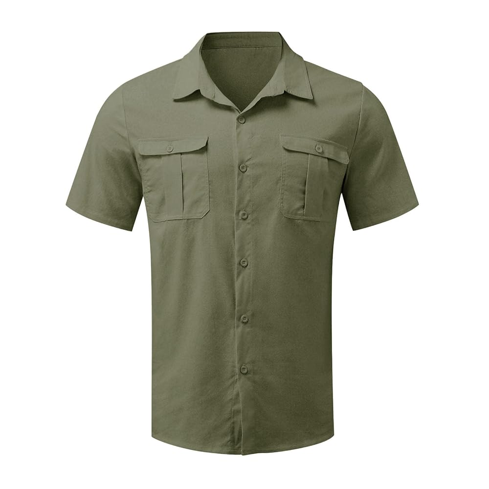 トップス Double Pocket Linen Shirt e373101bScreenshot%202023-12-